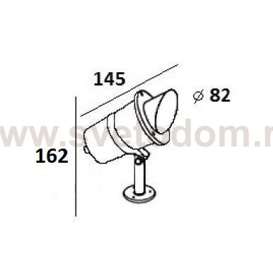 Светильник наземный на скобе Oasis Light 77194