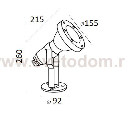 Светильник наземный на скобе Oasis Light 77198