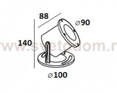 Светильник наземный на скобе Oasis Light 77301