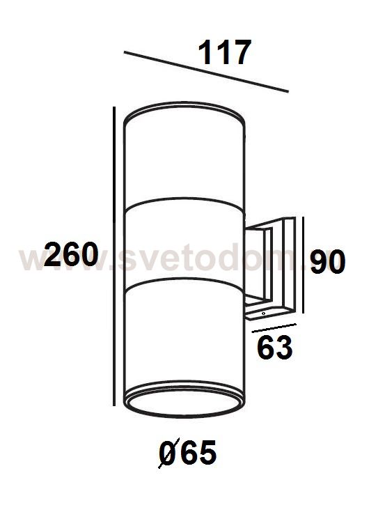 Светильник настенный Oasis Light 78000S Gb