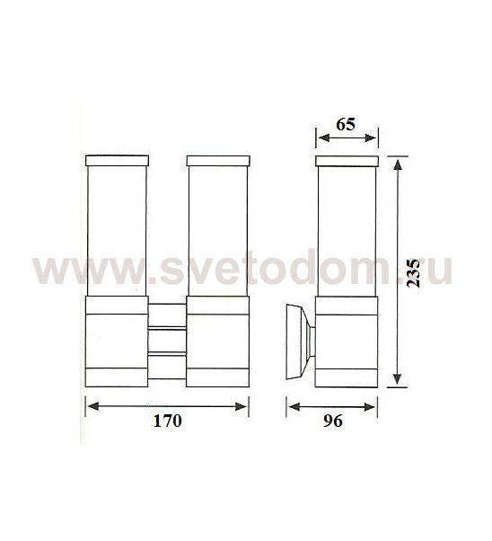 Светильник настенный Oasis Light 78032 Bl