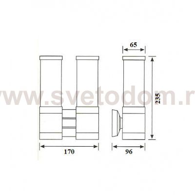 Светильник настенный Oasis Light 78032 Bl