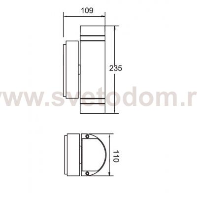 Светильник настенный 2 луча Oasis Light 78061 Bl