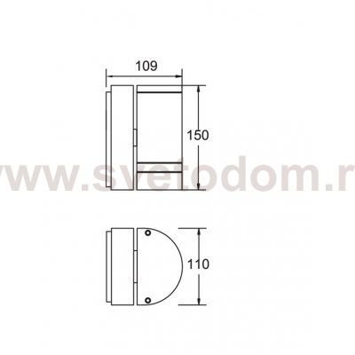 Светильник настенный 1 луч Oasis Light 78062 Bl