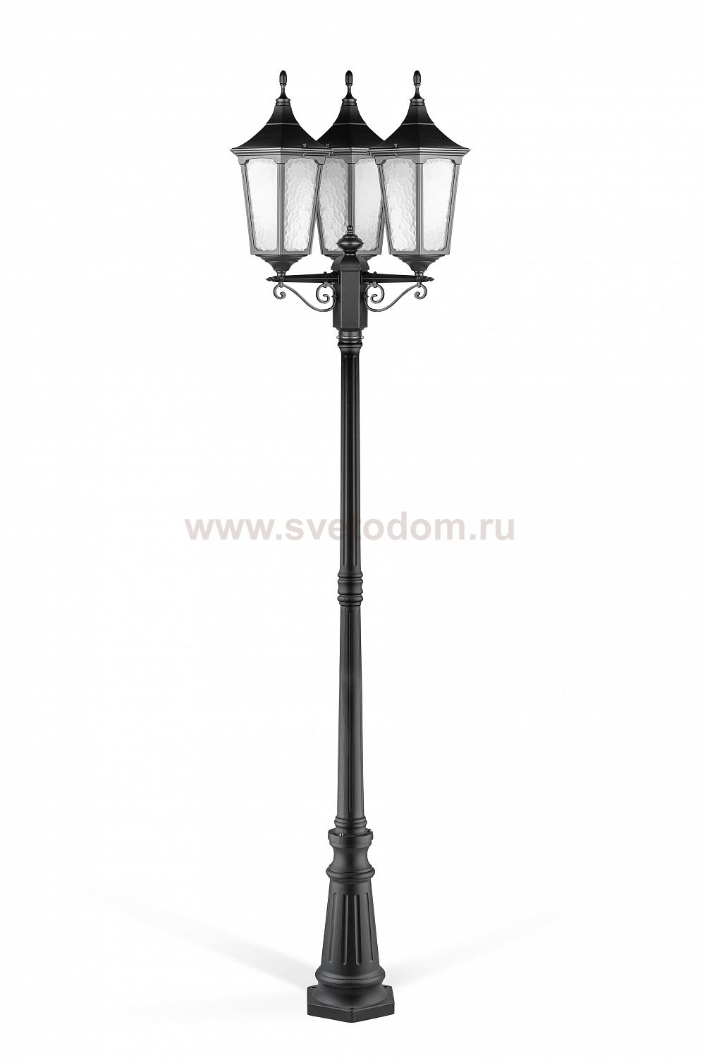 Светильник столб уличный 3 фонаря Oasis Light 79709LB Bl