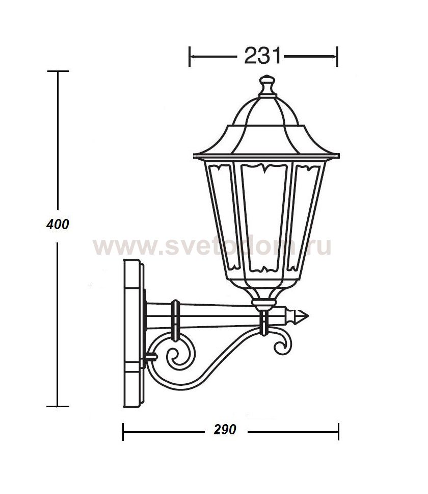 Светильник настенный Oasis Light 79801M/02 Gb