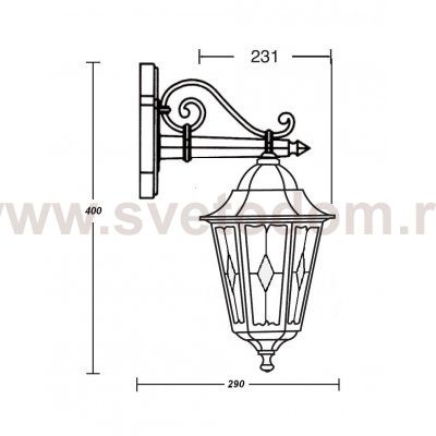 Светильник настенный Oasis Light 79802lg Gb