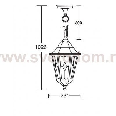 Светильник подвесной Oasis Light 79805E Bl