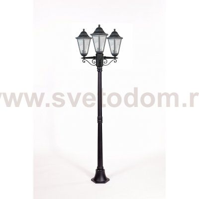 Светильник столб уличный 3 фонаря Oasis Light 79808EB Bl