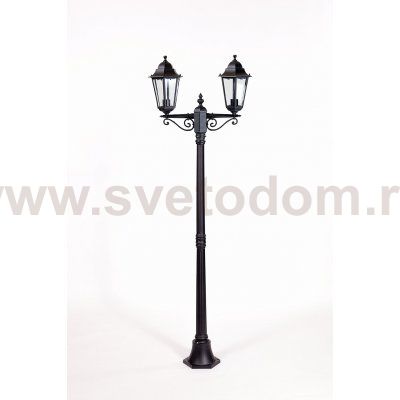 Светильник столб уличный 2 фонаря Oasis Light 79808MA Bl