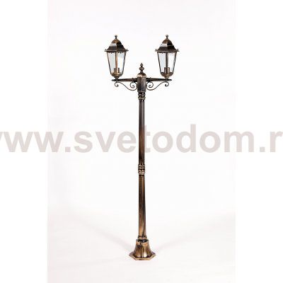 Светильник столб уличный 2 фонаря Oasis Light 79808MA Gb