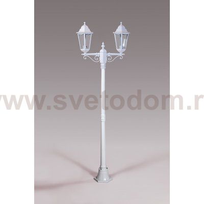 Светильник столб уличный 2 фонаря Oasis Light 79808MA W