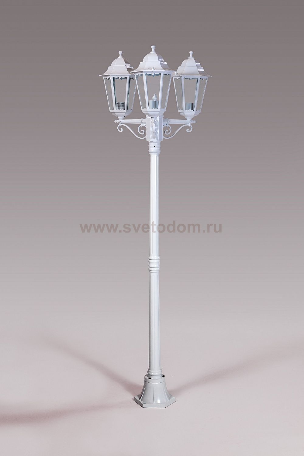 Светильник столб уличный 3 фонаря Oasis Light 79808MB W