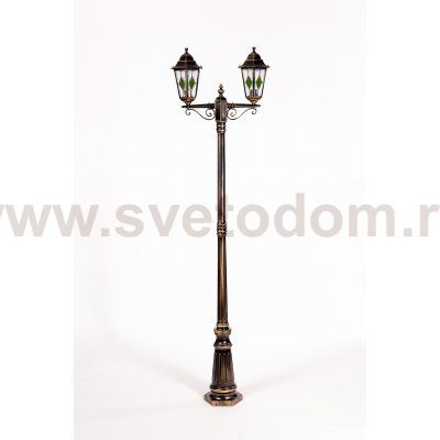 Светильник столб уличный 2 фонаря Oasis Light 79809lgA Gb