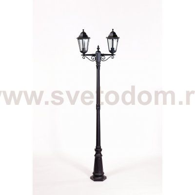 Светильник столб уличный 2 фонаря Oasis Light 79809MA Bl