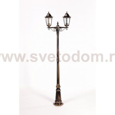 Светильник столб уличный 2 фонаря Oasis Light 79809MA Gb