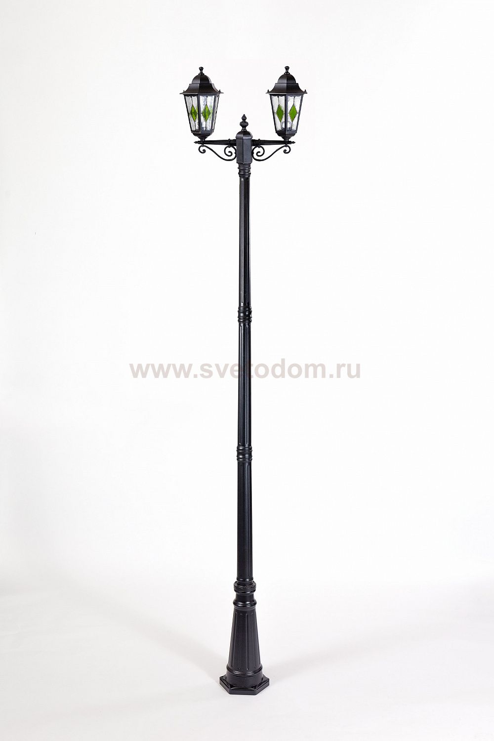 Светильник столб уличный 2 фонаря Oasis Light 79810lgA 21 Bl
