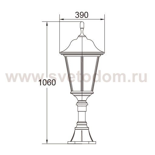 Светильник на Светильник столб уличныйе Oasis Light 79824 Bl