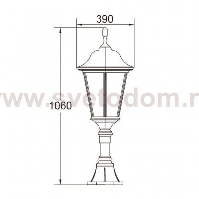 Светильник на Светильник столб уличныйе Oasis Light 79824 Bl