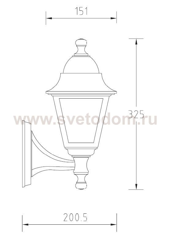 Светильник настенный Oasis Light 79901S/04 Gb