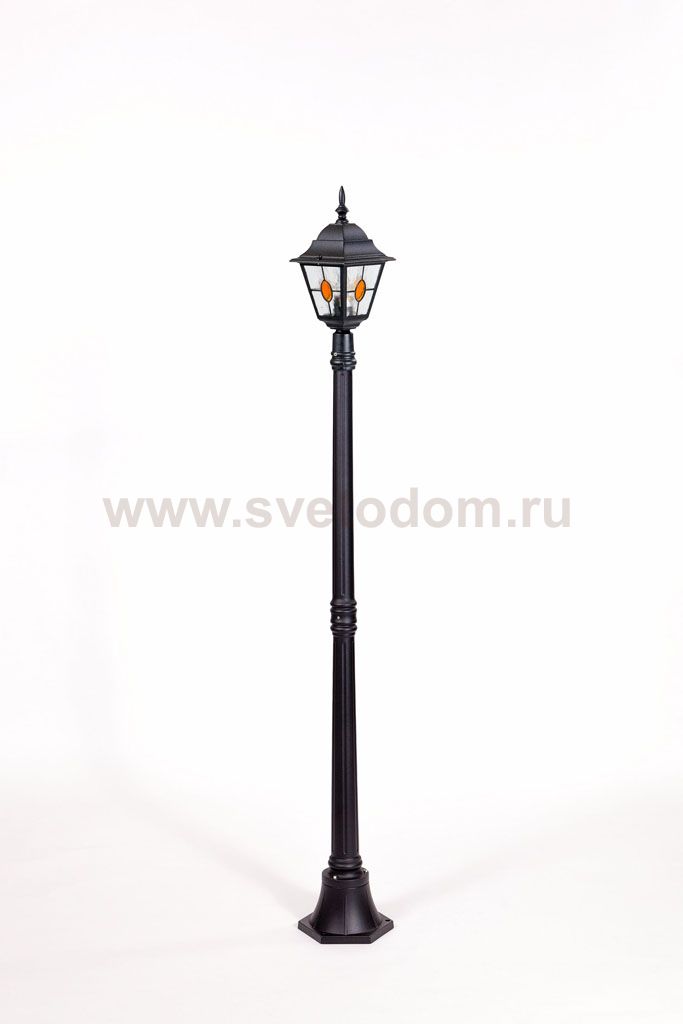 Светильник столб уличный 1 фонарь Oasis Light 79908MlgY Bl