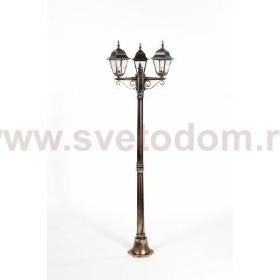 Светильник столб уличный 3 фонаря Oasis Light 79908SB Gb