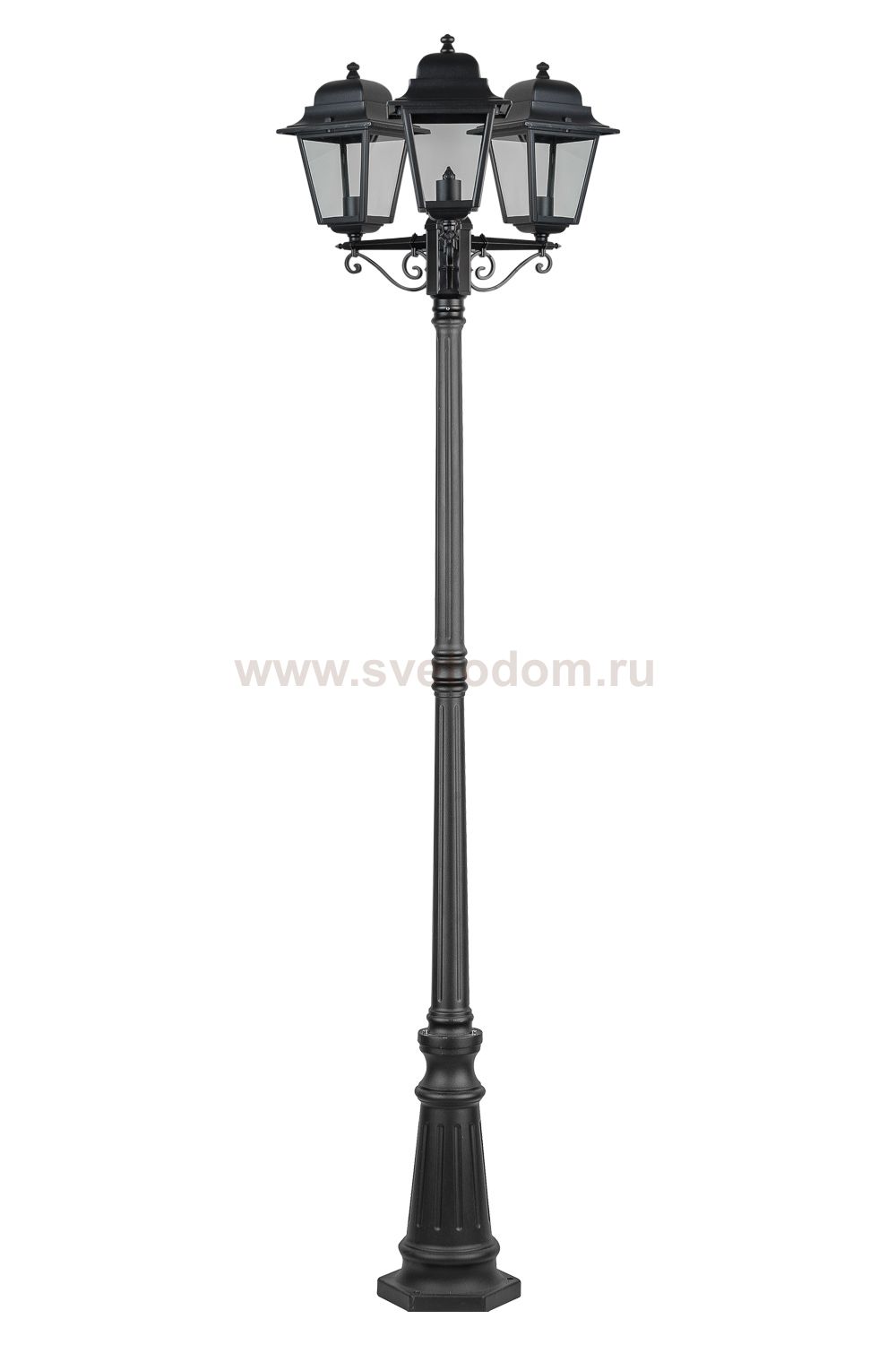 Светильник столб уличный 3 фонаря Oasis Light 79909LB Bl