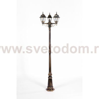 Светильник столб уличный 3 фонаря Oasis Light 79909SB Gb