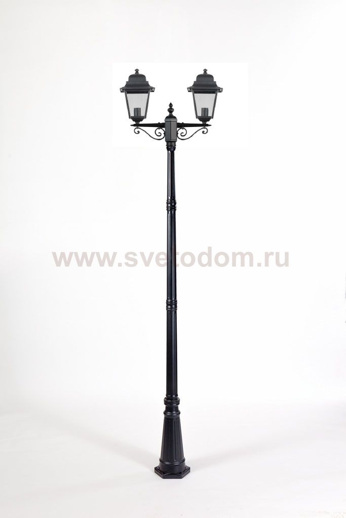Светильник столб уличный 2 фонаря Oasis Light 79910LA 18 Bl