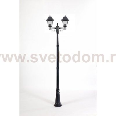 Светильник столб уличный 2 фонаря Oasis Light 79910LA 18 Bl