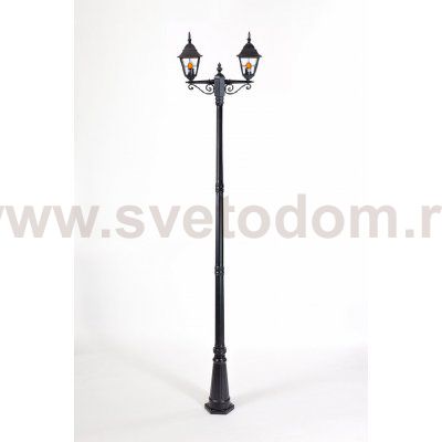 Светильник столб уличный 2 фонаря Oasis Light 79910MAlgY 21 Bl
