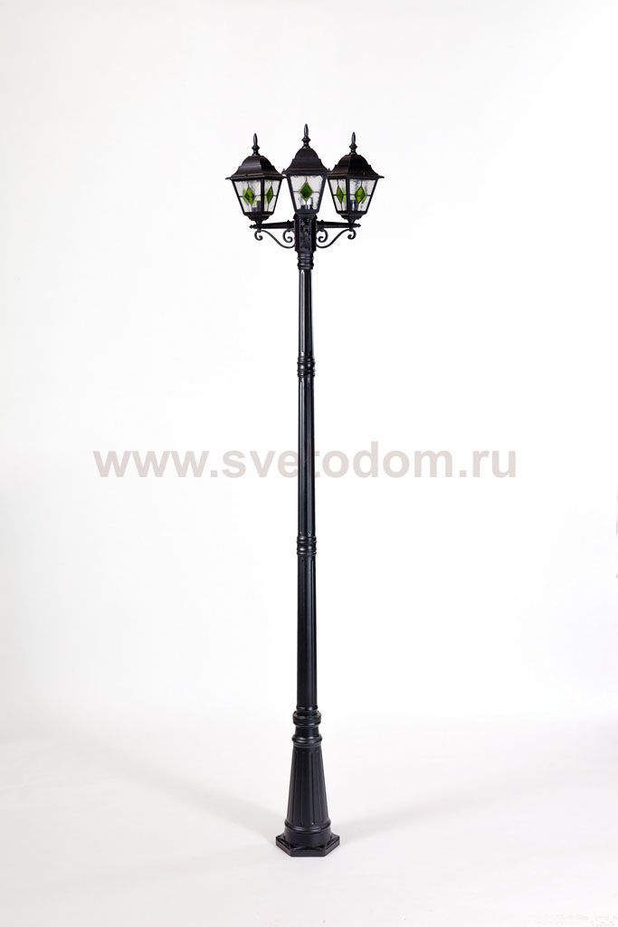 Светильник столб уличный 3 фонаря Oasis Light 79910MBlgG 18 Bl