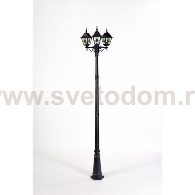 Светильник столб уличный 3 фонаря Oasis Light 79910MBlgG 18 Bl