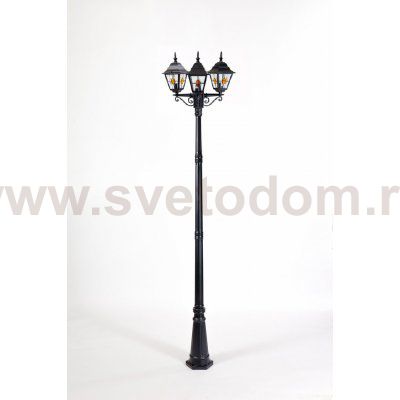 Светильник столб уличный 3 фонаря Oasis Light 79910MBlgY 18 Bl