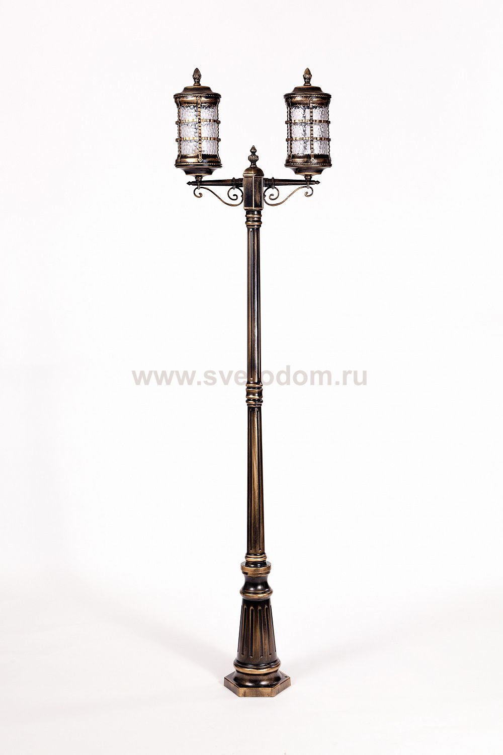 Светильник столб уличный 2 фонаря Oasis Light 81209A Gb