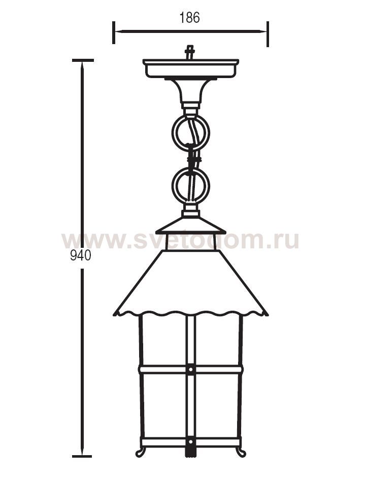 Светильник подвесной Oasis Light 81505 Gb