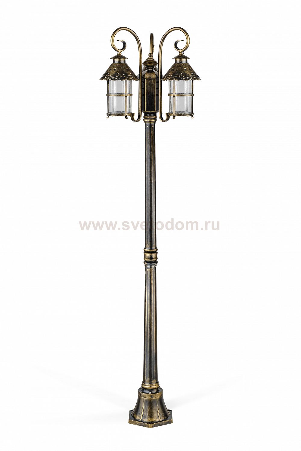 Светильник столб уличный 3 фонаря Oasis Light 81508B/18 Gb