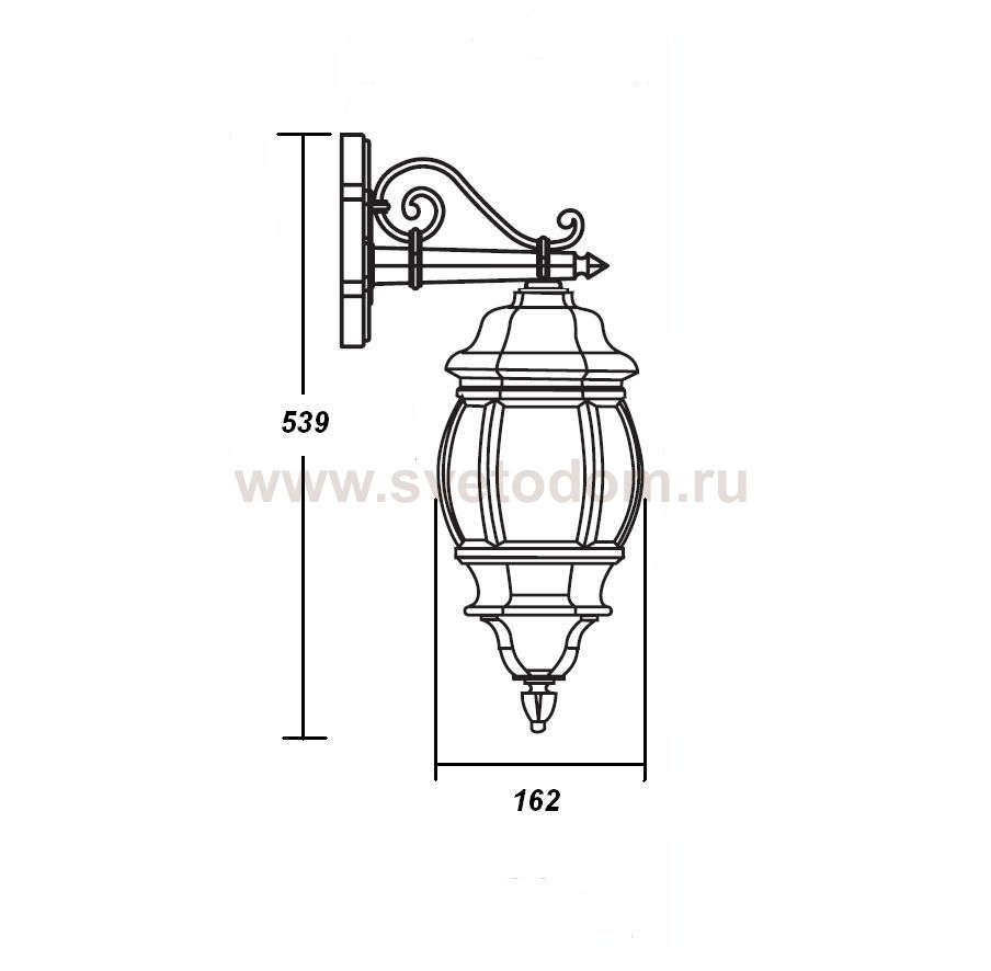 Светильник настенный Oasis Light 83402S Gb