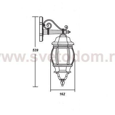 Светильник настенный Oasis Light 83402S Gb