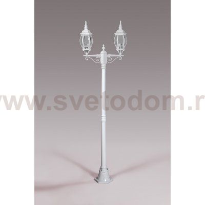 Светильник столб уличный 2 фонаря Oasis Light 83408SA W
