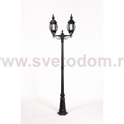 Светильник столб уличный 2 фонаря Oasis Light 83409LA Bl