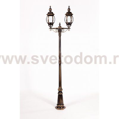 Светильник столб уличный 2 фонаря Oasis Light 83409LA Gb