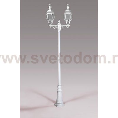 Светильник столб уличный 2 фонаря Oasis Light 83409LA W