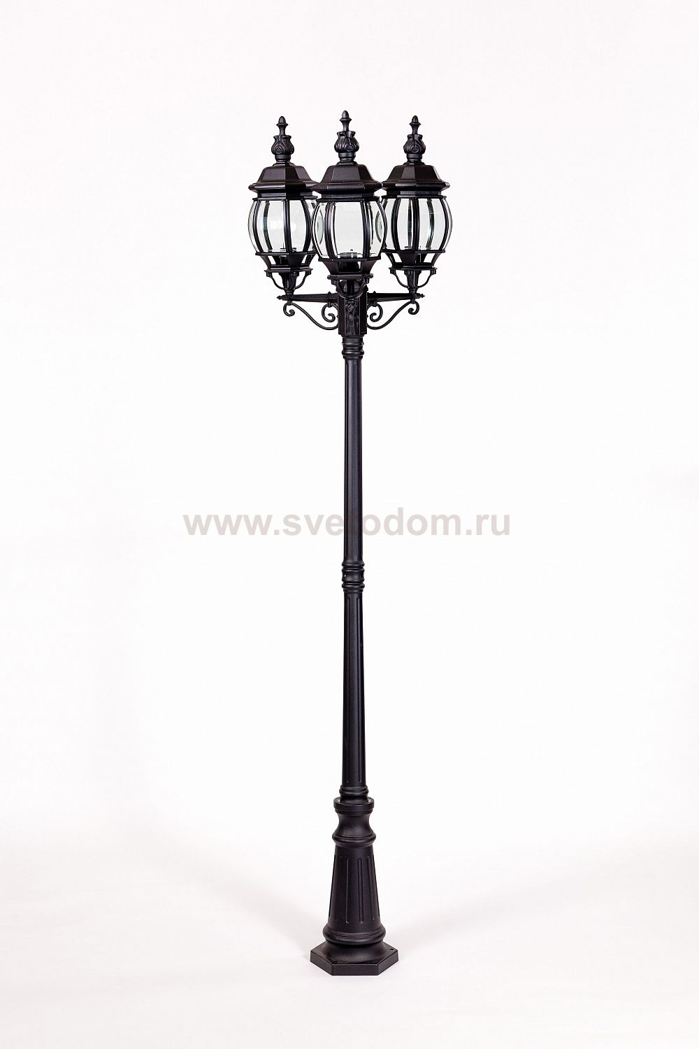 Светильник столб уличный 3 фонаря Oasis Light 83409LB Bl