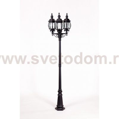 Светильник столб уличный 3 фонаря Oasis Light 83409LB Bl