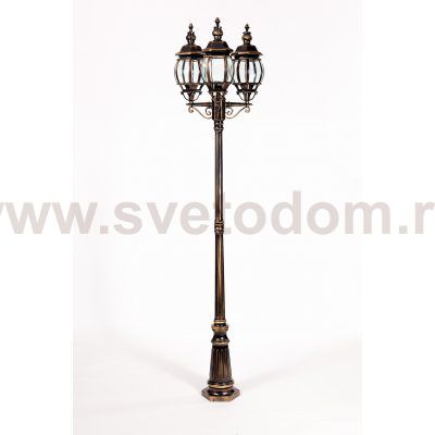 Светильник столб уличный 3 фонаря Oasis Light 83409LB Gb