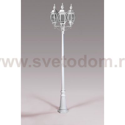 Светильник столб уличный 3 фонаря Oasis Light 83409LB W