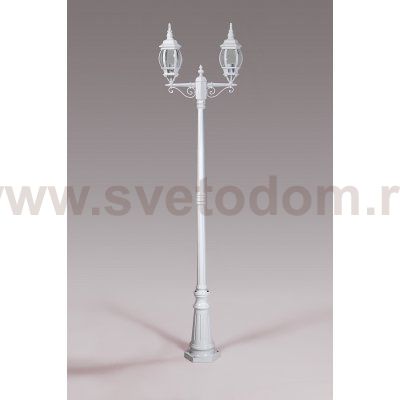 Светильник столб уличный 2 фонаря Oasis Light 83409SA W