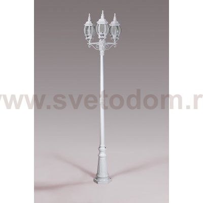 Светильник столб уличный 3 фонаря Oasis Light 83409SB W