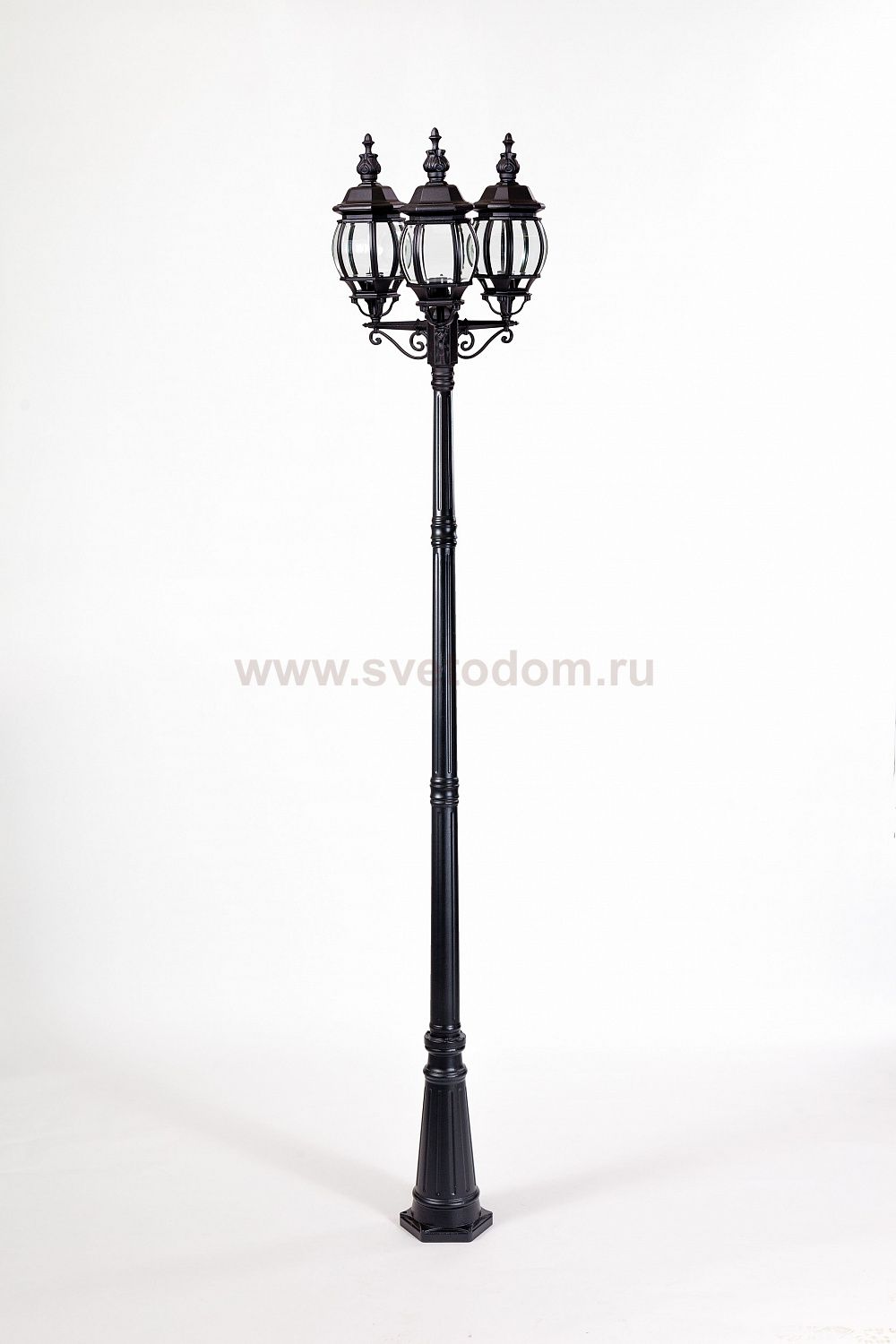 Светильник столб уличный 3 фонаря Oasis Light 83410LB 21 Bl